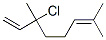 3-chloro-3,7-dimethylocta-1,6-diene 结构式