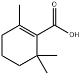 2,6,6-三甲基环己烯-1-羧酸 结构式