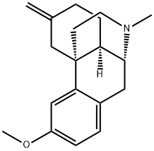 3-Methoxy-17-methyl-6-methylenemorphinan 结构式