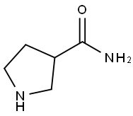 3-吡咯烷甲酰胺 结构式