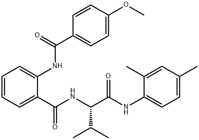 Benzamide, N-[(1S)-1-[[(2,4-dimethylphenyl)amino]carbonyl]-2-methylpropyl]-2-[(4-methoxybenzoyl)amino]- (9CI) 结构式