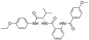 Benzamide, N-[(1S)-1-[[(4-ethoxyphenyl)amino]carbonyl]-2-methylpropyl]-2-[(4-methoxybenzoyl)amino]- (9CI) 结构式