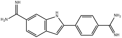 4',6-双脒基-2-苯基吲哚 结构式