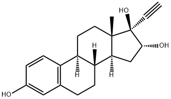 17-乙炔基雌三醇 结构式