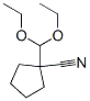 Cyclopentanecarbonitrile, 1-(diethoxymethyl)- (9CI) 结构式