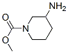 3-氨基哌啶-1-羧酸甲酯 结构式