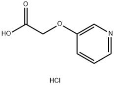 3-吡啶氧基乙酸盐酸盐 结构式