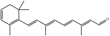3-脱氢视黄醛 结构式