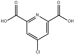 4-氯吡啶-2,6-二羧酸 结构式