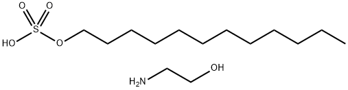 月桂醇硫酸酯MEA盐 结构式