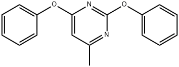 4-METHYL-2,6-DIPHENOXY-PYRIMIDINE 结构式