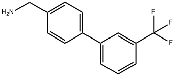 3'-三氟甲基联苯基-4-甲胺 结构式