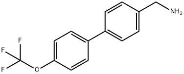 4'-三氟甲氧基联苯基-4-甲胺 结构式