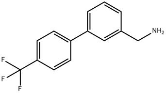 4'-三氟甲基联苯基-3-甲胺 结构式