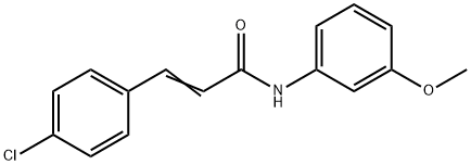 3-(4-氯苯基)-N-(3-甲氧基苯基)-2-丙烯酰胺 结构式