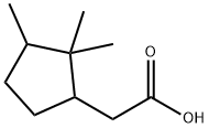 2,2,3-trimethylcyclopentaneacetic acid 结构式