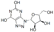 3-β-D-Ribofuranosyl-3H-1,2,3-triazolo[4,5-d]pyrimidine-5,7(4H,6H)-dione 结构式