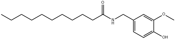 N-[(4-hydroxy-3-methoxy-phenyl)methyl]undecanamide 结构式