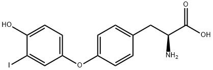 3ˊ-碘-L-甲状腺原氨酸 结构式