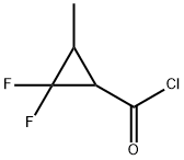 Cyclopropanecarbonyl chloride, 2,2-difluoro-3-methyl- (9CI) 结构式