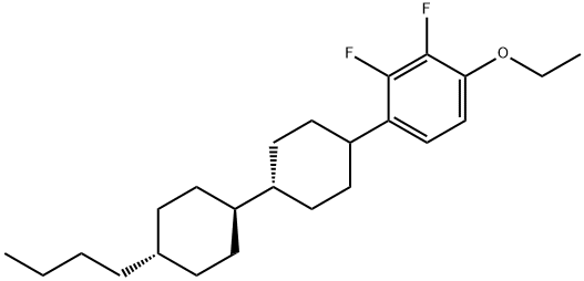 1-(反式-4'-丁基[1,1'-双环己基]-4-基)-4-乙氧基-2,3-二氟苯 结构式