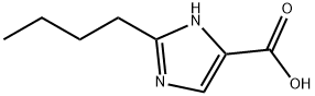 1H-Imidazole-4-carboxylicacid,2-butyl-(9CI) 结构式