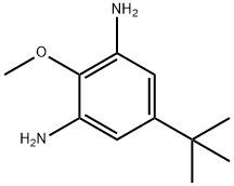 4-叔丁基-2,6-二氨基苯甲醚 结构式