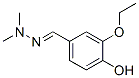 Benzaldehyde, 3-ethoxy-4-hydroxy-, dimethylhydrazone (9CI) 结构式