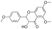 2,3-Dihydro-3-hydroxy-5,7-dimethoxy-2-(4-methoxyphenyl)-4H-1-benzopyran-4-one 结构式