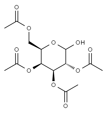 2,3,4,6-O-四乙酰基-D-半乳糖 结构式