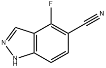 4-氟-1H-吲唑-5-甲腈 结构式