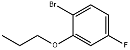 1-Bromo-4-fluoro-2-propoxybenzene 结构式