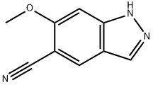 5-氰基-6-甲氧基-吲唑 结构式