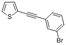 2-[(3-BROMOPHENYL)ETHYNYL] THIOPHENE 结构式