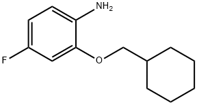 2-(cyclohexylmethoxy)-4-fluoroaniline 结构式