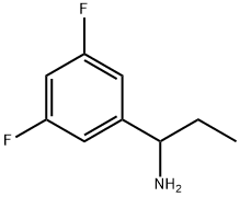 1-(3,5-DIFLUOROPHENYL)PROPYLAMINE 结构式