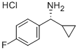 (1R)环丙基(4-氟苯基)甲基胺盐酸盐 结构式