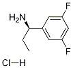 (R)-1-(3,5-二氟苯基)-1-丙胺盐酸盐 结构式