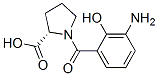 N-(3-Amino-2-hydroxybenzoyl)-L-proline 结构式