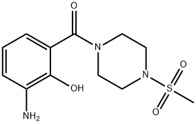 (3-aMino-2-hydroxyphenyl)(4-(Methylsulfonyl)piperazin-1-yl)Methanone 结构式