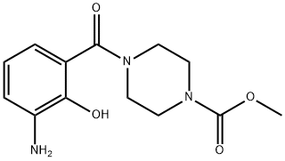 Methyl 4-(3-aMino-2-hydroxybenzoyl)piperazine-1-carboxylate 结构式