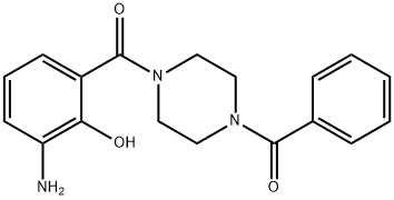 (4-(3-aMino-2-hydroxybenzoyl)piperazin-1-yl)(phenyl)Methanone 结构式