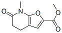 Furo[2,3-b]pyridine-2-carboxylic  acid,  4,5,6,7-tetrahydro-7-methyl-6-oxo-,  methyl  ester 结构式