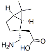 Bicyclo[3.1.0]hexane-2-acetic acid, 2-(aminomethyl)-6,6-dimethyl-, (1S,2S,5R)- (9CI) 结构式