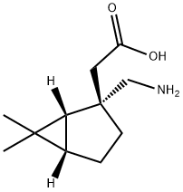 Bicyclo[3.1.0]hexane-2-acetic acid, 2-(aminomethyl)-6,6-dimethyl-, (1R,2S,5S)- (9CI) 结构式