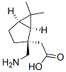 Bicyclo[3.1.0]hexane-2-acetic acid, 2-(aminomethyl)-6,6-dimethyl-, (1S,2R,5R)- (9CI) 结构式