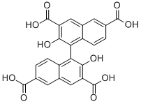 1,1'-BIS(2-HYDROXY-3,6-NAPHTHALENEDICARBOXYLIC ACID) 结构式