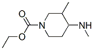 1-Piperidinecarboxylicacid,3-methyl-4-(methylamino)-,ethylester(9CI) 结构式
