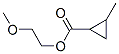 Cyclopropanecarboxylic acid, 2-methyl-, 2-methoxyethyl ester (9CI) 结构式