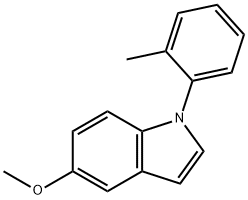 1-(2-methylphenyl)-5-methoxyindole 结构式